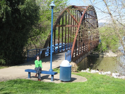 Riverwalk Bridge near boathouse